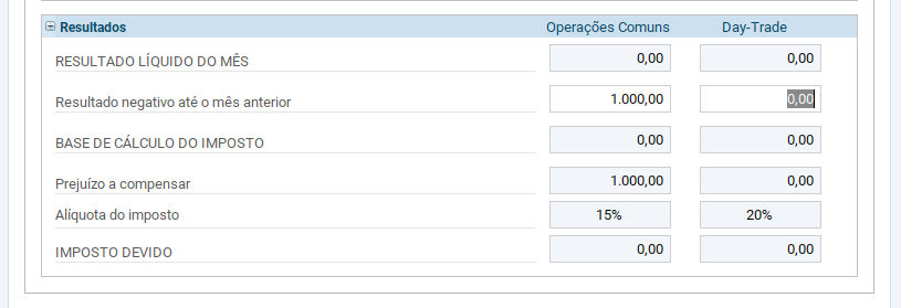 Print da tela do programa da Receita Federal.